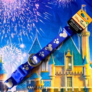 Disney Tails Reflective Blue Mickey Dog Collar